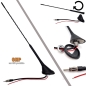 Preview: 16V AM FM ANTENNE aktiv 60 Grad Strahler 400mm Dachantenne UKW AM FM